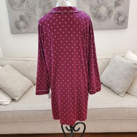 Alfani Plus Size Printed Sleepshirt Nightgown - Picture 6 of 12